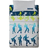Halantex Juego de sabanas Fortnite Cama de 105-3 Piezas (180x270 + 105x200-28 + 45x125)